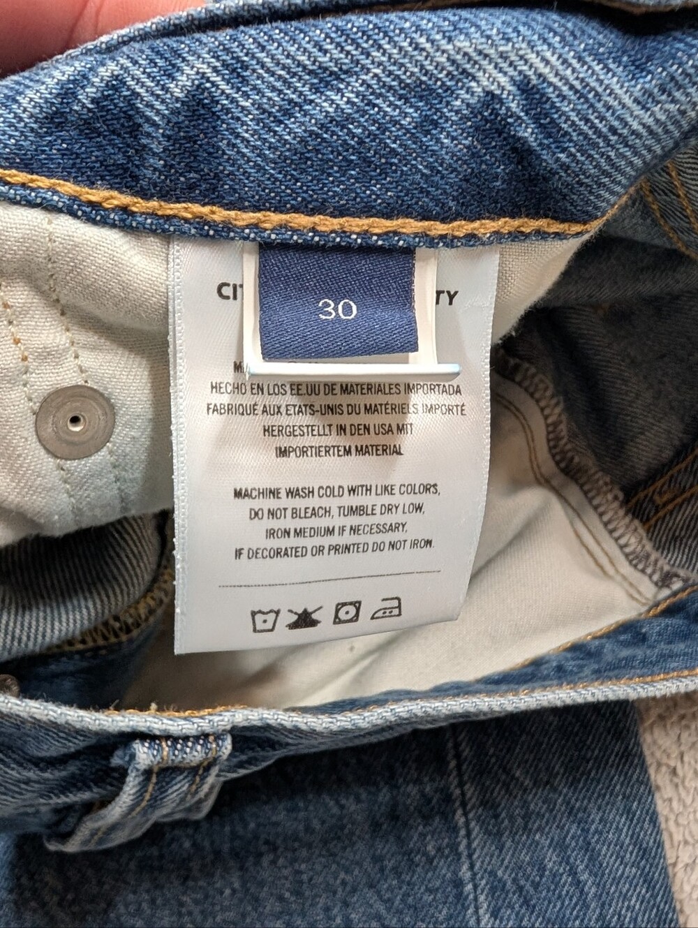 Citizens of Humanity Jeans Womens 30 Blue Baretta Relaxed Straight Cotton Denim - Picture 9 of 12